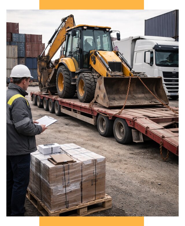 Международная перевозка спецтехники от 45707 р., СетСервис-Акс